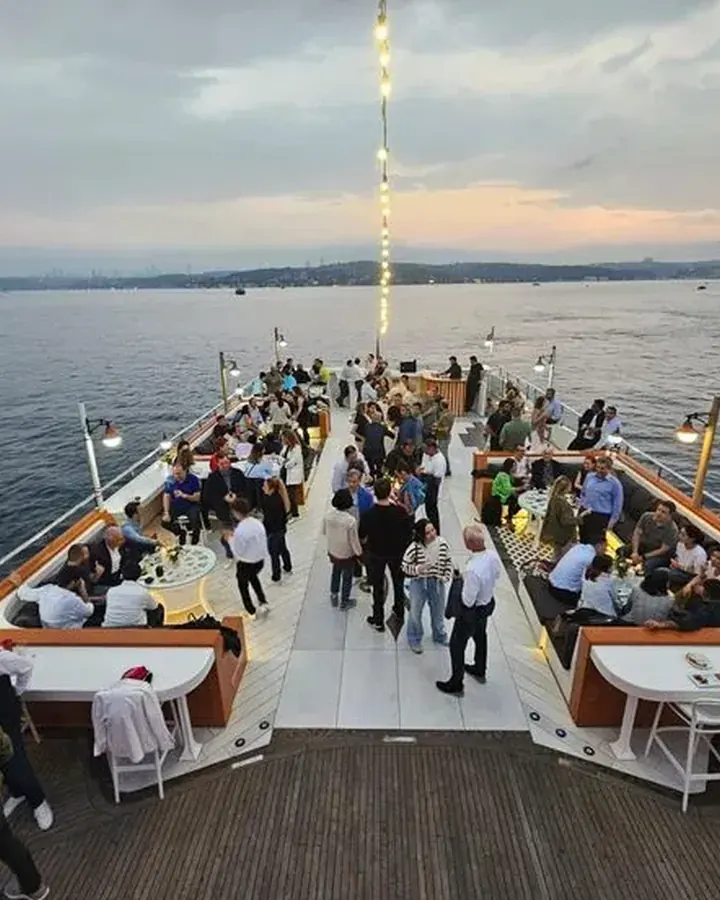 corporate on a yacht in Dubai