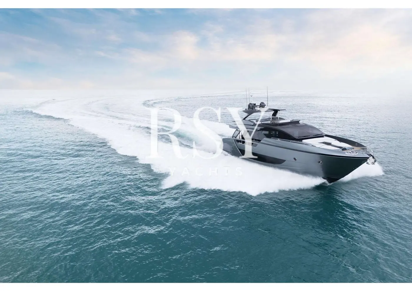 82ft Riva black yacht speed